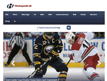 Tablet Screenshot of hockeyweb.de